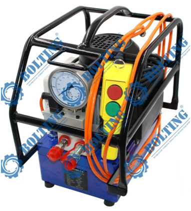 波霆二級流量、國產(chǎn)電磁閥電動數(shù)控全自自液壓扭力扳手泵TPE110-AI成功問世